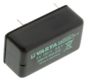 Varta 55615703012 Battery,button,ni-Mh,150Mah,3