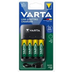 VARTA nabíječka Quattro USB Charger + 4 AA 2100 mAh R2U