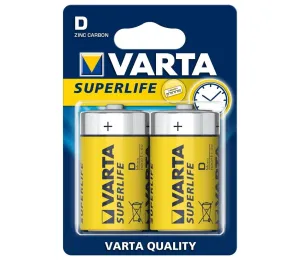 VARTA Varta 2020 - 2 ks Zinkouhlíková baterie SUPERLIFE D 1,5V #1598180