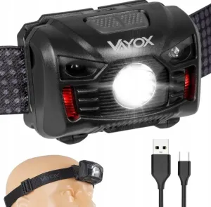 LED čelovka s čidlem pohybu XM-L Q5 3W VA0020 VAYOX