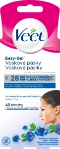 VEET Professional Studené voskové pásky na obličej pro citlivou pokožku 40 ks