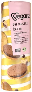 Veganz Dvojité sušenky s kakaovou náplní BIO 330 g