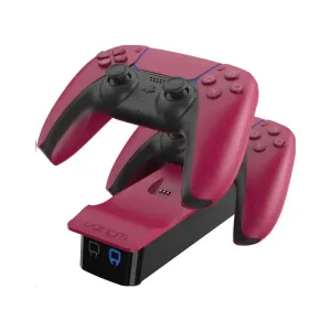 Venom VS5010 nabíjecí stanice pro ovladače PS5 DualSense červená