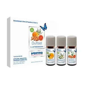 VENTA Organická esencialní vůně (Apfelsinen, Eukalyptus, Grapefruit-Sandelholz)