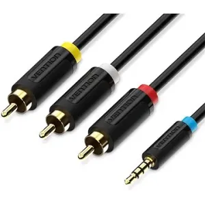 Vention 3.5mm Male to 3x RCA Male AV Cable 2M Black