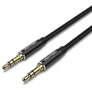Vention Cotton Braided 3.5mm Male to Male Audio Cable 2m Black Aluminum Alloy Type