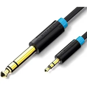 Vention 6.3mm Jack Male to 3.5mm Male Audio Cable 1.5m Black