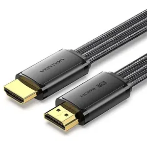 Vention Flat Nylon Braided HDMI-A Male to Male 8K HD Cable 2M Black