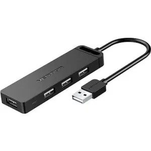 Vention 4-Port USB 2.0 Hub with Power Supply 0.15m Black