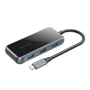Adaptér 5v1 Vention TFBHB Rozbočovač USB-C na HDMI 4K@60Hz, 3x USB 3.0, PD (šedý)