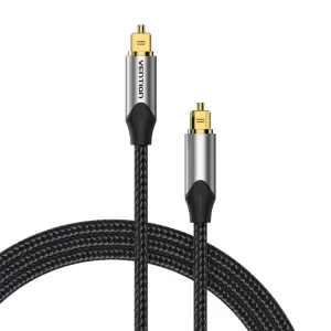 Vention Optical Fiber Toslink Audio Cable Aluminum Alloy Type 2M Gray