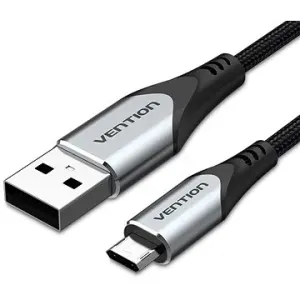 Vention Reversible USB 2.0 to Micro USB Cable 0.25m Gray Aluminum Alloy Type