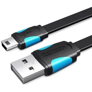 Kabel Vention Flat USB 2.0 A to Mini 5-pin cable VAS-A14-B100 1m Black