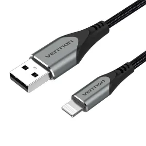 Vention Lightning MFi to USB 2.0 Braided Cable (C89) 1m Gray Aluminum Alloy Type