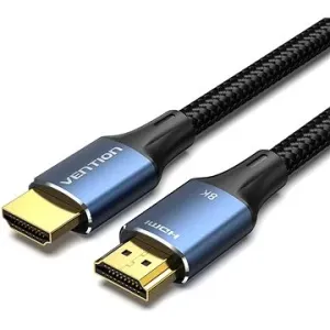Vention Cotton Braided HDMI 2.1 Cable 8K 1.5m Blue Aluminum Alloy Type
