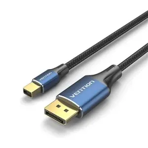 Vention Cotton Braided Mini DP Male to DP Male 8K HD Cable 1.5m Blue Aluminum Alloy Type