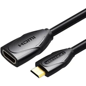 Vention Mini HDMI (M) to HDMI (F) Extension Cable / Adapter 1m Black
