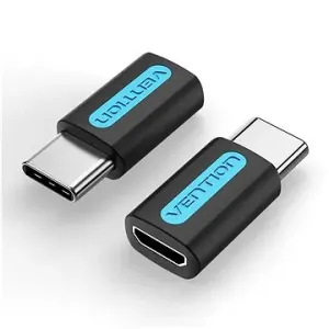 Vention USB-C (M) to Micro USB 2.0 (F) OTG Adapter Black PVC Type