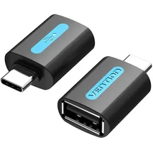 Vention USB-C (M) to USB 2.0 (F) OTG Adapter Black PVC Type