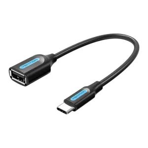 Adaptér USB-C 2.0 samec na USB-A samice OTG Vention CCSBB 0,15 m (černý)