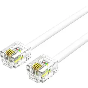 Vention Flat 6P4C Telephone Patch Cable 5M White