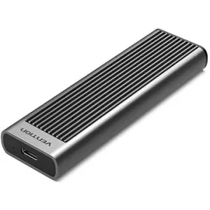 Vention M.2 NVMe SSD Enclosure (USB 3.1 Gen 2-C) with Heat Sink Gray Aluminum Alloy Type