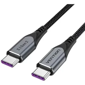 Vention USB-C 3.1 Gen 2 100W 10Gbps Cable 0.5m Gray Aluminum Alloy Type
