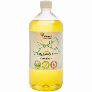 Tělový masážní olej Verana Zelený čaj Objem: 1000 ml