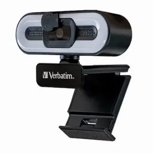 Verbatim Full HD Webkamera 2560x1440, 1920x1080, USB 2.0, černá, Windows, Mac OS X, Linux kernel, Android Chrome, FULL HD, 30 FPS #3831952
