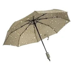 Verk 25011 Skládací deštník s kapkami 95 cm zelený