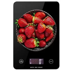 Verk Digitální kuchyňská váha s LCD displejem - černá
