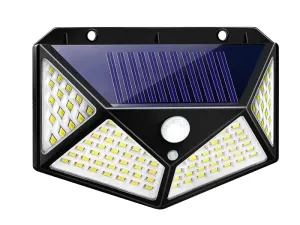 Verk 01728  Nástěnné solární svítidlo s pohybovým senzorem - 100 LED