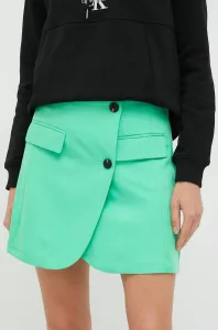 Sukně Vero Moda zelená barva, mini