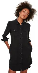 Vero Moda Dámské šaty VMSILLA Loose Fit 10206339 Black XL