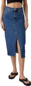 Vero Moda Dámská sukně VMVERI 10295731 Medium Blue Denim XS