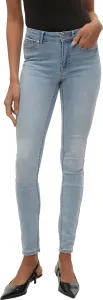 Vero Moda Dámské džíny VMFLASH Skinny Fit 10300174 Light Blue Denim XS/34