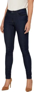 Vero Moda Dámské džíny VMSEVEN Skinny fit 10183948 Dark Blue Denim L/32