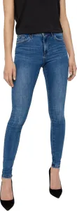 Vero Moda Dámské džíny VMTANYA Skinny Fit 10222531 Medium Blue Denim XL/32