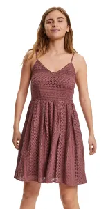 Vero Moda Dámské šaty VMHONEY Regular Fit 10220925 Rose Brown S