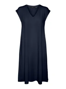 Vero Moda Dámské šaty VMMARIJUNE Relaxed Fit 10281918 Navy Blazer L
