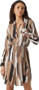 Vero Moda Dámské šaty VMNUNA Regular Fit 10295475 Brown Lentil XS
