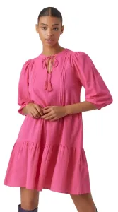 Vero Moda Dámské šaty VMPRETTY Regular Fit 10279712 Pink Yarrow S