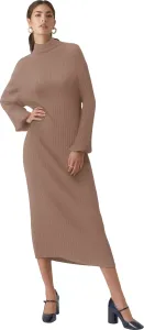 Vero Moda Dámské šaty VMWIELD Slim Fit 10296782 Brown Lentil L