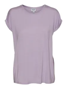 Vero Moda Dámské triko VMAVA Loose Fit 10187159 Pastel Lilac XS