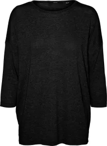 Vero Moda Dámské triko VMCARLA Loose Fit 10255704 Black S