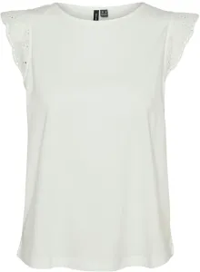 Vero Moda Dámské triko VMEMILY Regular Fit 10305210 Snow White XL
