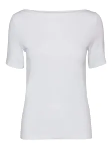 Vero Moda Dámské triko VMPANDA Slim Fit 10231753 Bright white XL