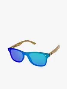 VeyRey Dřevěné sluneční brýle Nerd Stove zelená skla