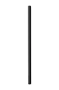 Vialli Design Skleněné brčko černé, rovné 200 mm, 6 ks + kartáček, 6599