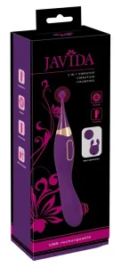 Javida - 2in1 rechargeable clitoris stimulator and vibrator (purple)